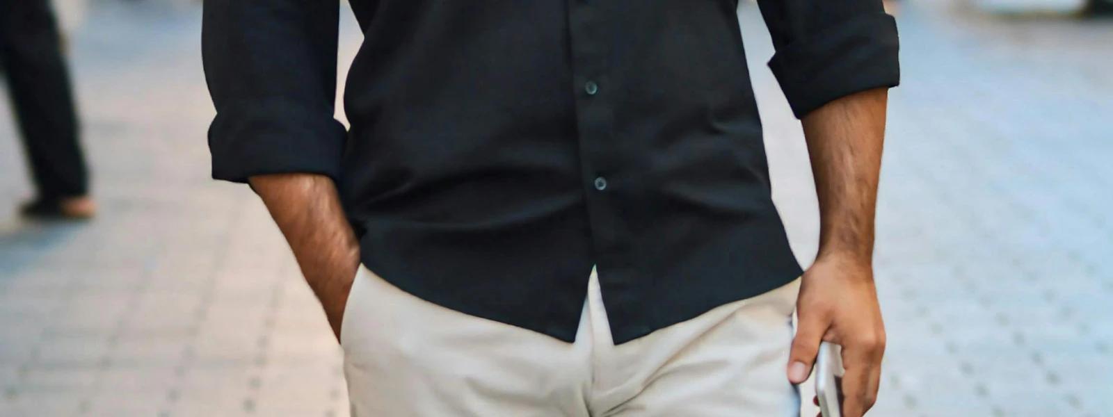 How to Style a Black Shirt with Combination Pants: A Tutorial