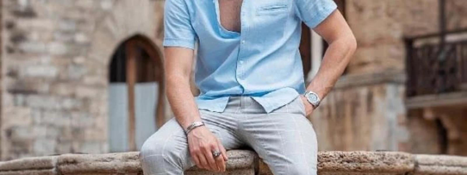 How to Style a Sky Blue Shirt with Matching Pants: A Tutorial
